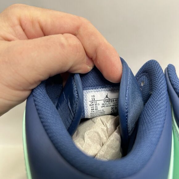 Nike Air Jordan 1 Mid Retro “Mystic Navy/Mint Foam” 2024